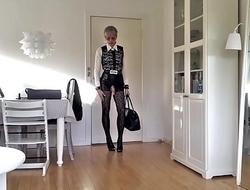 Sissy Hot Sexy Leather Shorts