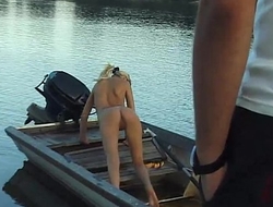 Sex with a cutie girl on the lake